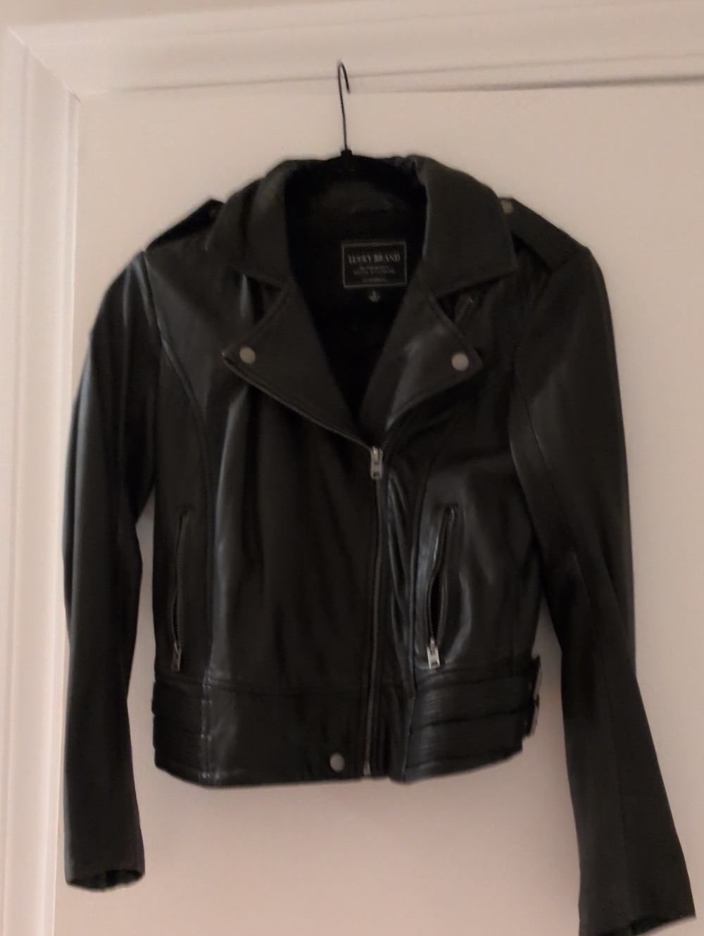 Lucky Brand Leather Jacket Size Small Women's